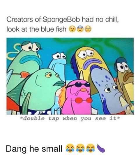 spongebob blue fish meme